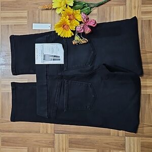 NINE WEST heidi pull-on straight jeans